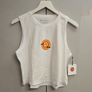 Pure Barre Bats Circle P Crop Top NWT